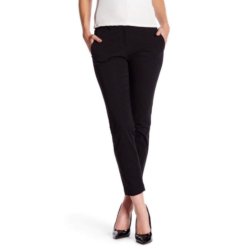 Theory Treeca CL Mod Twill Pants Trouser Size 10 Black